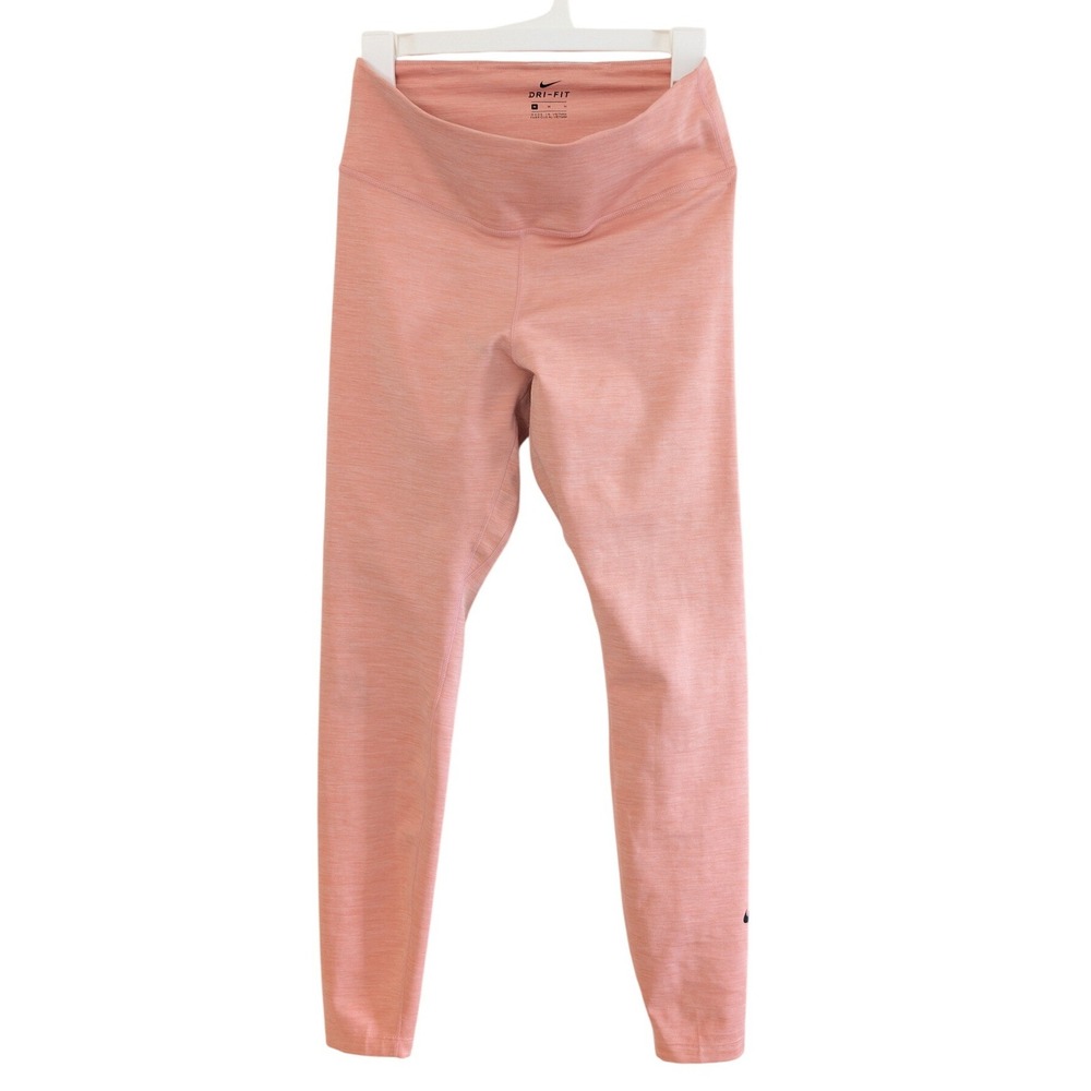 Nike Dri-FIT Women Medium Coral Heathered High Waisted Leggings Athletic Tights